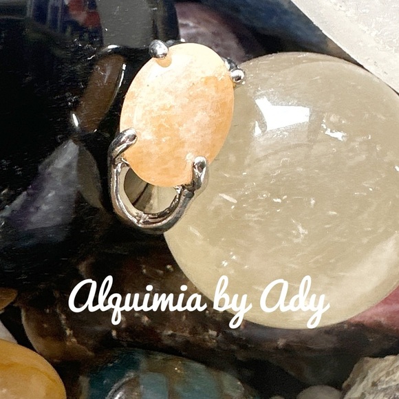 Citrine silver Victorian ring - Picture 1 of 3